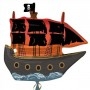 Ballon Bateau Pirate Orange