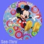 Ballon Mickey Transparent See-Thru Disney