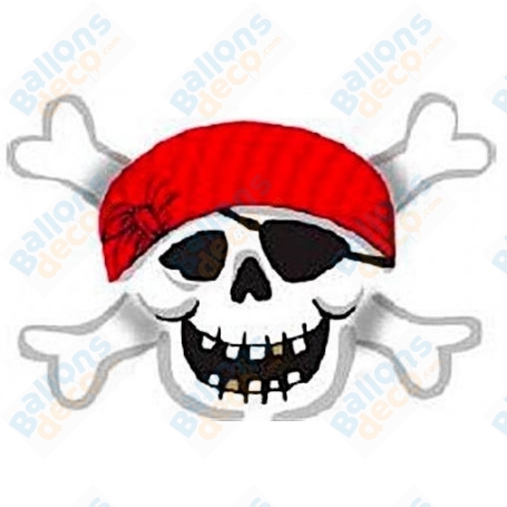 Ballon Tête De Mort Pirate Squelette