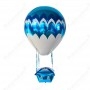 Ballons Montgolfières De Couleurs Bleu 3D