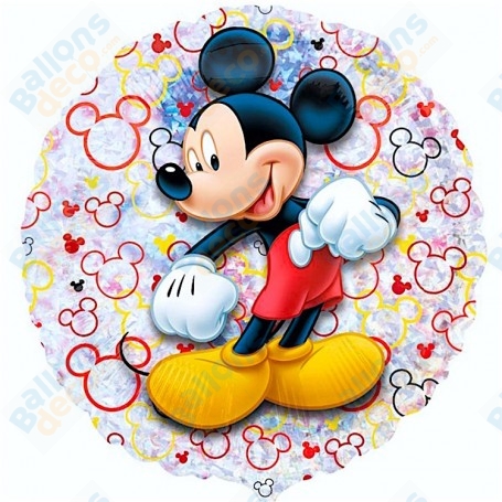 Ballon Mickey Holographique Disney Anagram, Décorations ballons pour anniversaire.