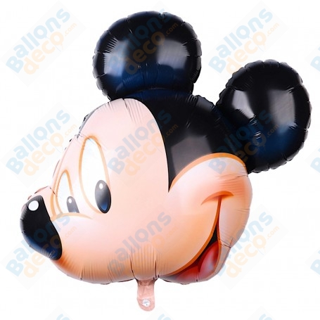 Ballon Mickey Tête de Profil Disney, Décorations ballons pour anniversaire.