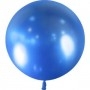 Ballon Bleu Brillant Chromé de 60 cm