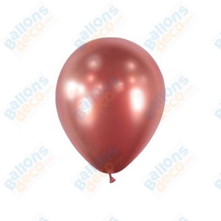 Ballon Rose Vif Brillant Chromé De 30 cm