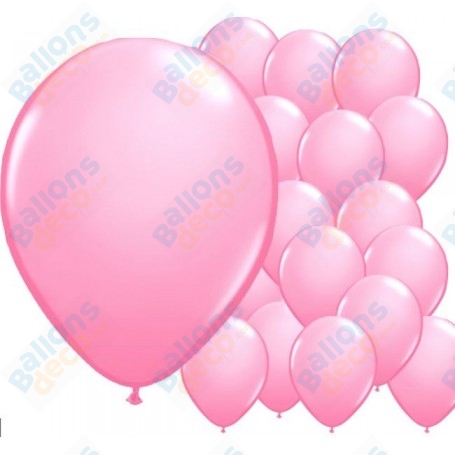 Ballons Ronds de baudruche Standard Rose Pâle de 30 cm. décoration ballons, arche anniversaire Mariage