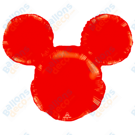Ballon Mickey Tête Rouge Disney, Anagram, Décorations ballons pour anniversaire, Décoration Disneyland Paris.