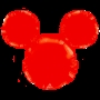 Ballon Mickey Tête Rouge Disney