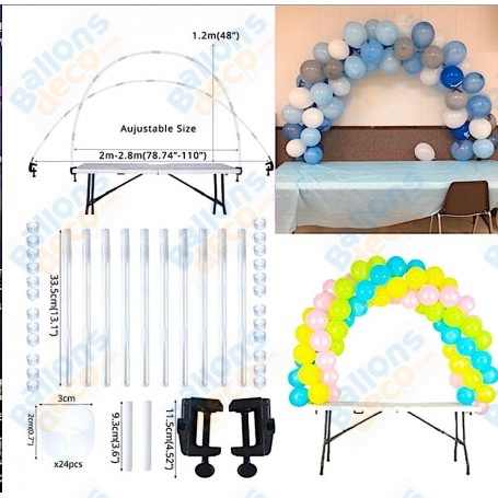 Structure Arche À Ballons Pour Table, Décorations ballons pour anniversaire, mariage.