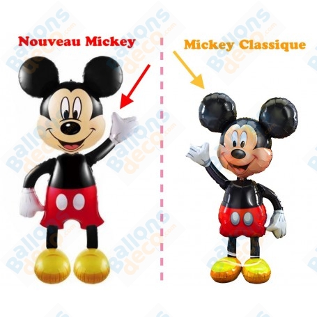 Ballon Mickey Marcheur Géant Disney, Décorations ballons pour anniversaire.
