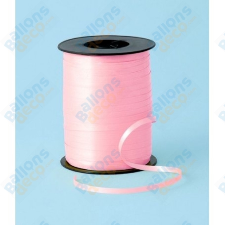 Ruban Rose Pale Bolduc pour Ballons, Décorations ballons pour anniversaire, Mariage et entreprise.