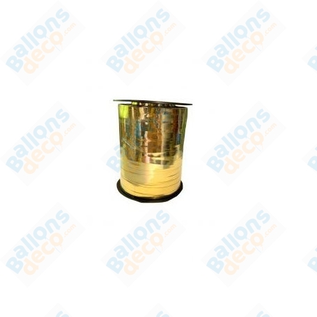 Ruban Or Métallique Bolduc pour Ballons, Décorations ballons pour anniversaire, Mariage et entreprise.