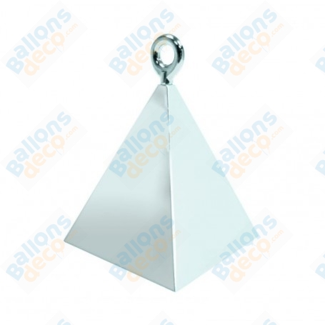 Contrepoids Ballons Pyramide x 2 Argent, Décorations ballons pour anniversaire.