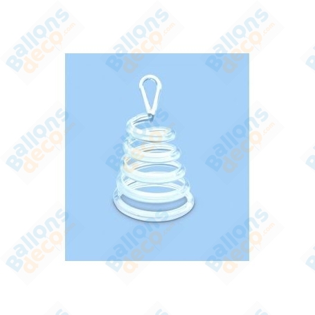 Contrepoids Ballons Ressort x 3 Transparent, Décorations ballons pour anniversaire.