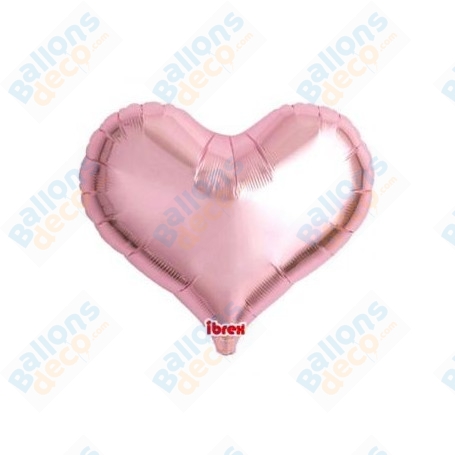 Ballon Coeur Ibrex Jelly Grand Modèle Rose
