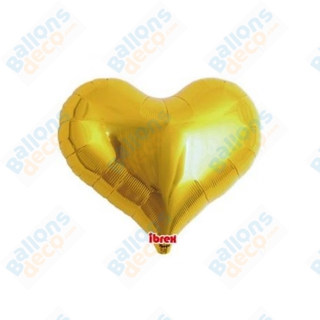 Ballon Coeur Ibrex Jelly Grand Modèle Or