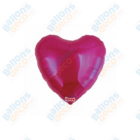 Ballon Coeur Ibrex 35 cm Magenta