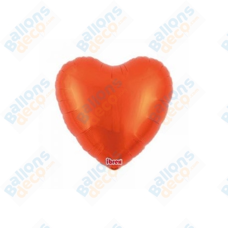 Ballon Coeur Ibrex 35 cm Orange