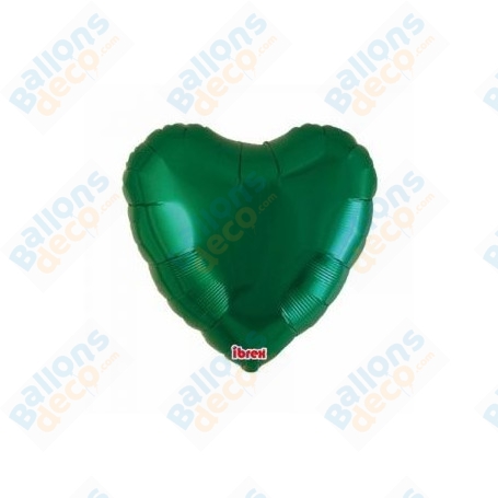 Ballon Coeur Ibrex 35 cm Vert