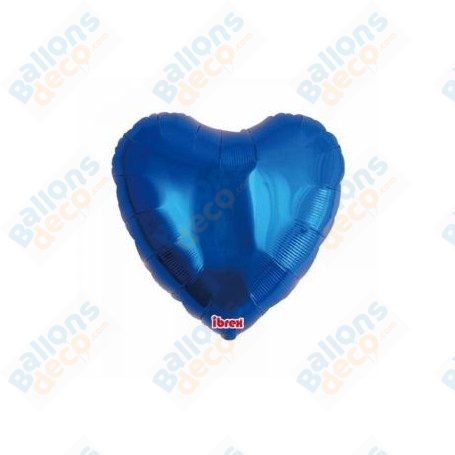 Ballon Coeur Ibrex 35 cm Bleu