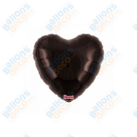 Ballon Coeur Ibrex 35 cm Noir