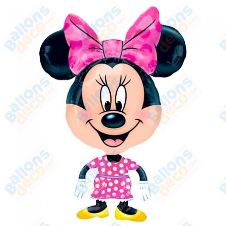 Ballon Marcheur Minnie rose en Mini Marcheur Disney, Anagram, Décorations ballons pour anniversaire.