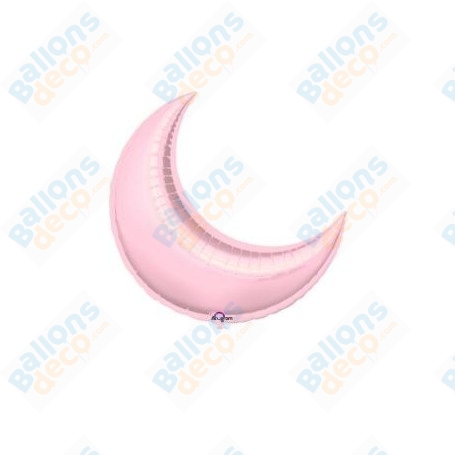 Ballon Lune 59 cm Rose Pale