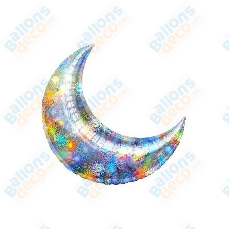 Ballon Lune 59 cm Holographique