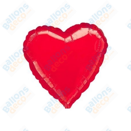 Ballon Coeur 45 cm Rouge