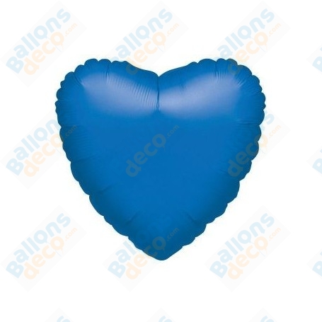 Ballon Coeur 45 cm Bleu