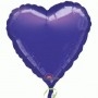 Ballon Coeur 45 cm Violet