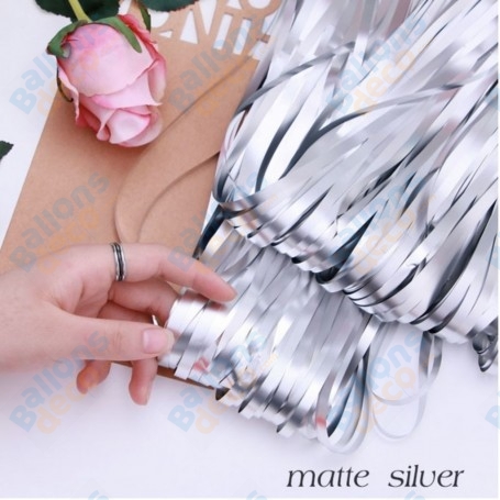 Rideaux De Porte Lamé Mat Argent