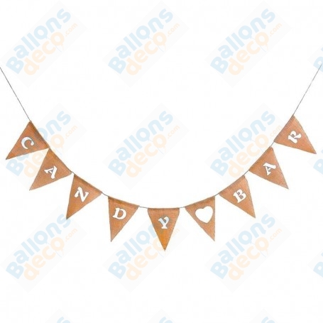 Guirlande Tissus Candy Bar