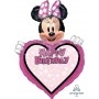 Ballon Minnie Coeur Personnalisable Disney