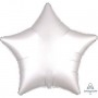 Ballons Etoile 45 cm Blanc Satin Luxe