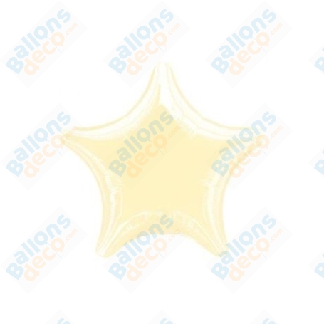 Ballons Etoile 45 cm Ivoire