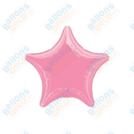 Ballons Etoile 45 cm Rose Vif