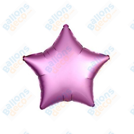 Ballons Etoile 45 cm Rose Satin Luxe