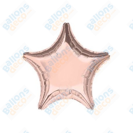Ballons Etoile 45 cm Rose Gold