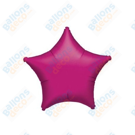 Ballons Etoile 45 cm Rose Magenta