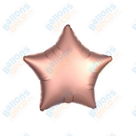 Ballons Etoile 45 cm Rose Gold Satin Luxe