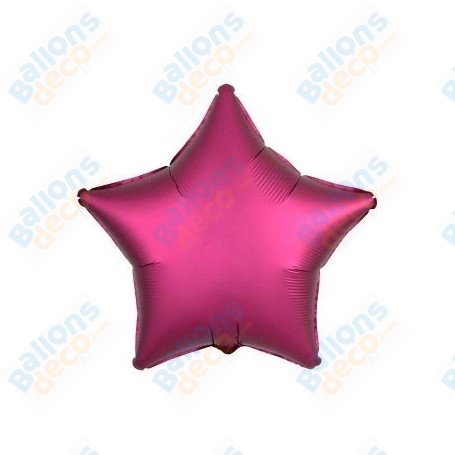 Ballons Etoile 45 cm Rose Mageta Satin Luxe