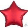 Ballons Etoile 45 cm rouge Satin Luxe