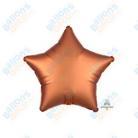 Ballons Etoile 45 cm Cuivre Satin Luxe