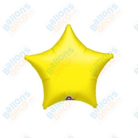 Ballons Etoile 45 cm Jaune