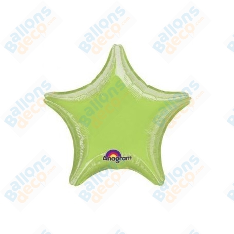 Ballons Etoile 45 cm Vert Anis