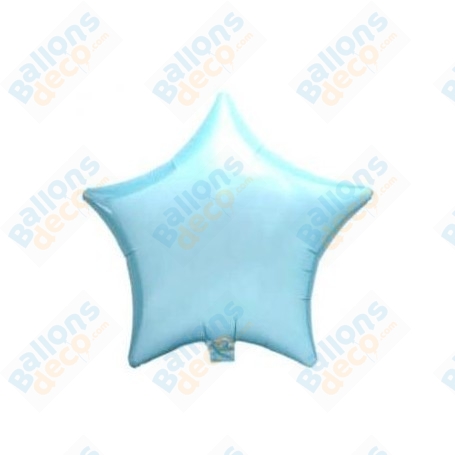 Ballons Etoile 45 cm Bleu Ciel