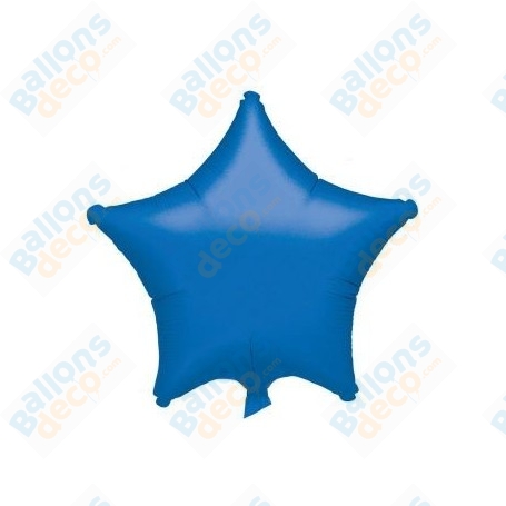 Ballons Etoile 45 cm Bleu