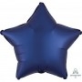 Ballons Etoile 45 cm Bleu Nuit Satin Luxe