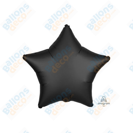 Ballons Etoile Noir 45 cm Couleurs