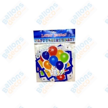 Guirlande Ballons Happy Birthday